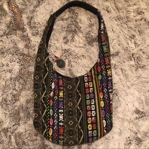 Tribal woven embroidered bag